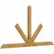 Ekena Millwork Saratoga Rough Sawn Timber Gable Bracket, Western Red Cedar, 84"W x 45"H x 2"D x 4"F, 13/12 Pitch GBW084X45X0204SAR00RWR - alternate 5